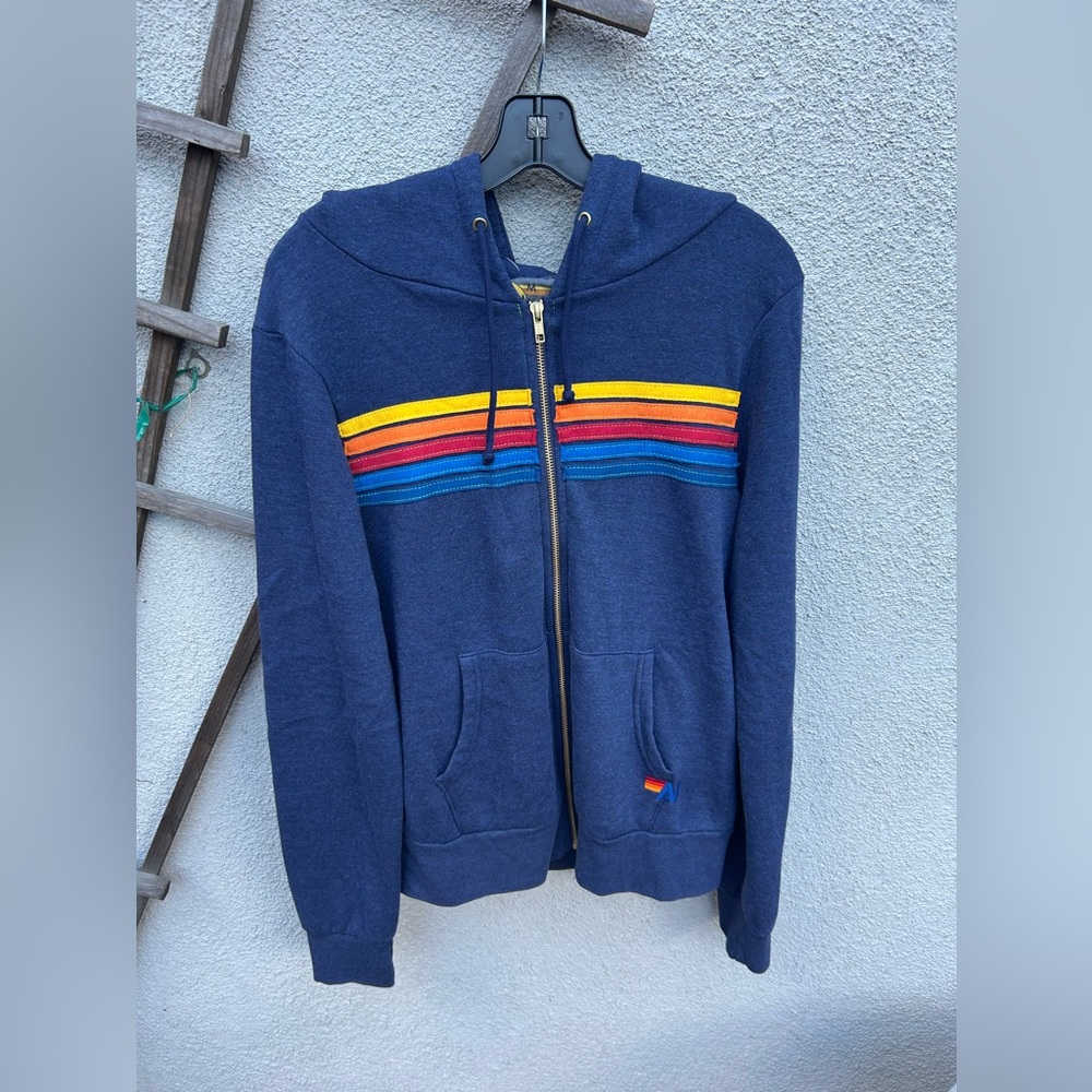 NWT Aviator Nation Blue Sweatshirt Cozy and Stylish